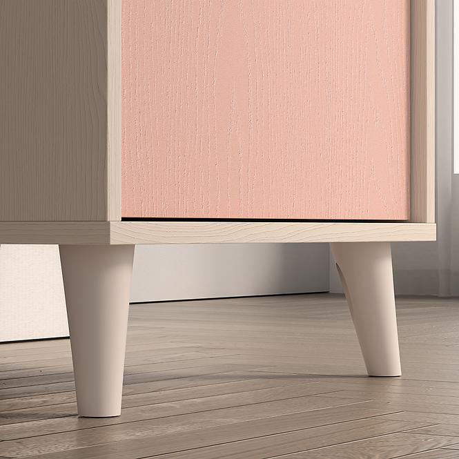 Písací stôl Mevel 07 Púštny piesok/Millenial Pink