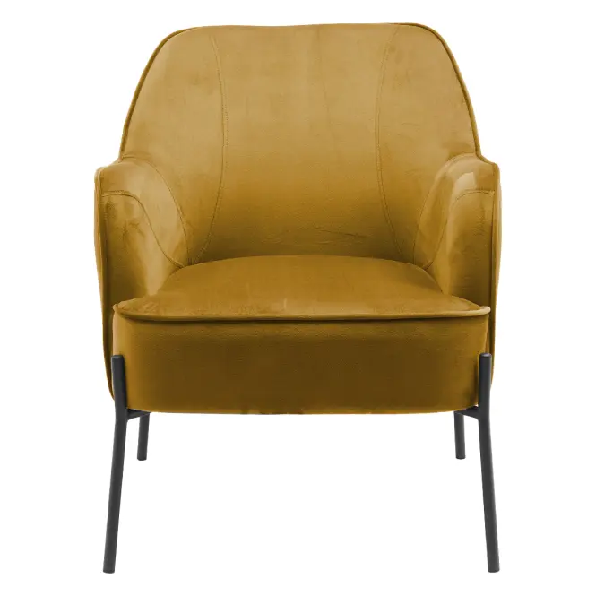 Kreslo Bob WX-2924 Yellow Velvet 20,2