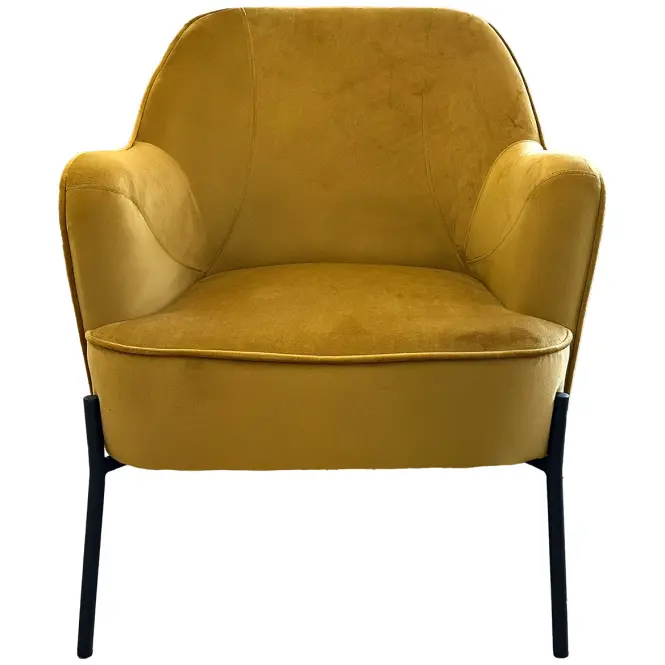 Kreslo Bob WX-2924 Yellow Velvet 20,5