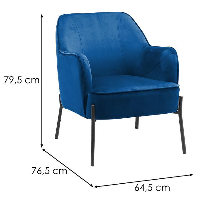 Kreslo Bob WX-2924 Blue Velvet 16