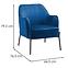 Kreslo Bob WX-2924 Blue Velvet 16,5