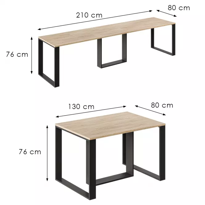 Rozkladací stôl Borys 210 dub cremona torro