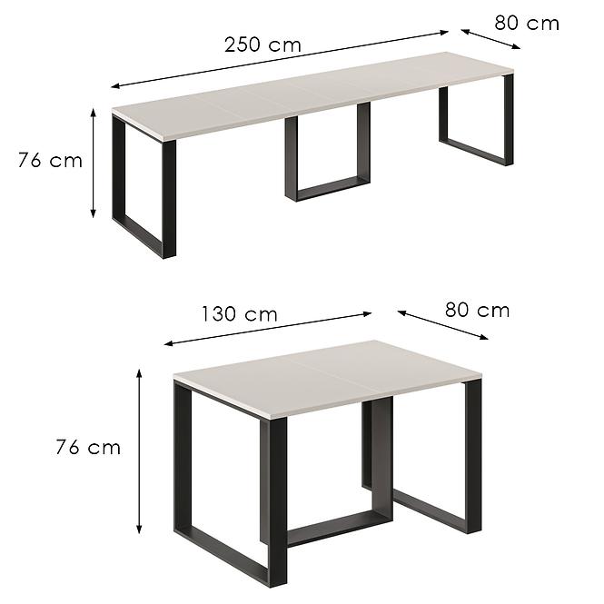 Rozkladací stôl Borys 250 kašmír,3