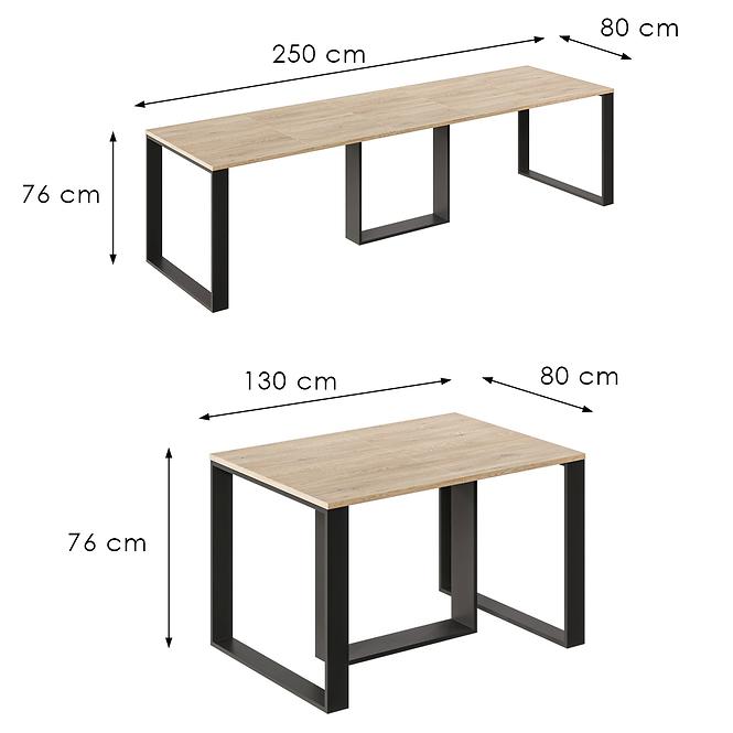 Rozkladací stôl Borys 250 dub cremona torro,3