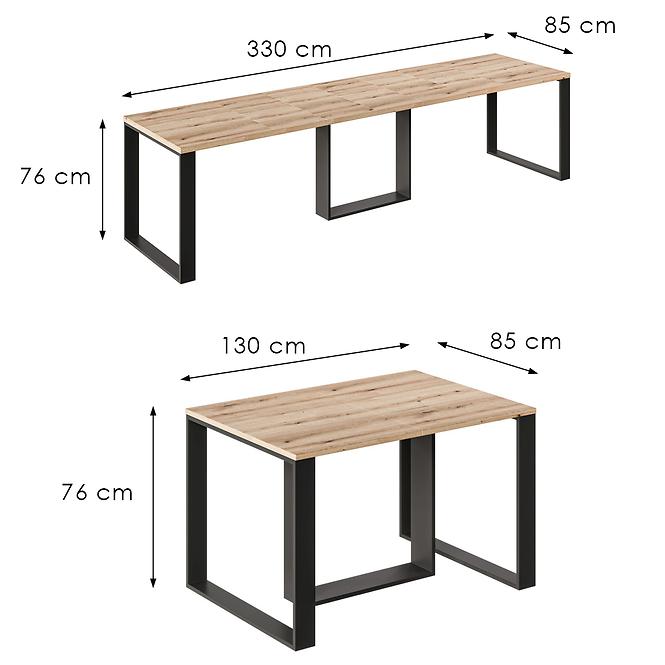 Rozkladací stôl Borys Max 330 dub evoke