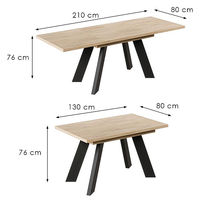 Rozkladací stôl Como-210 dub cremona torro