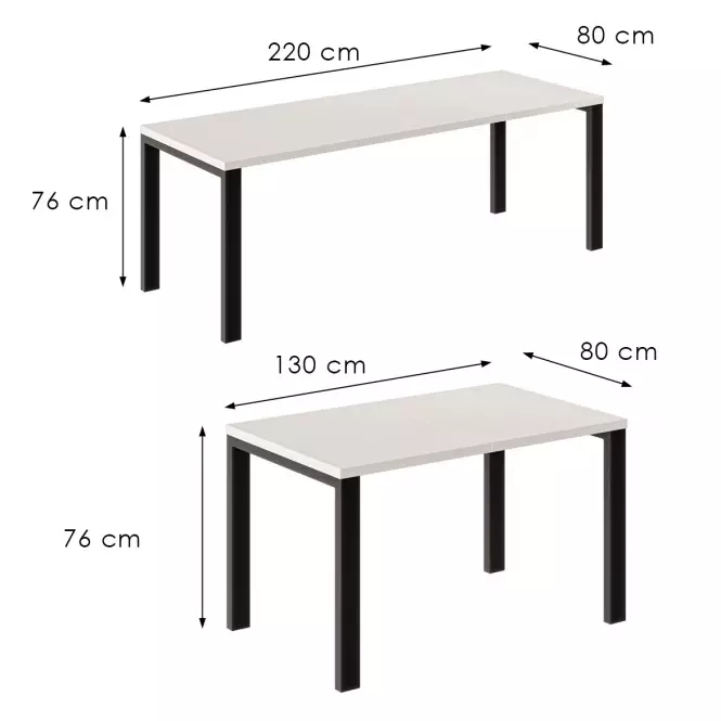 Rozkladací stôl Garant-220 kašmír