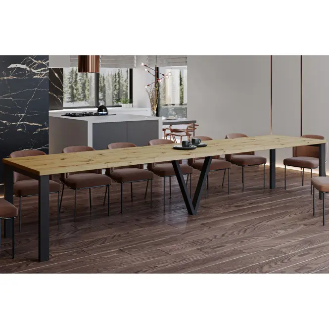 Rozkladací stôl 130-405 cm Titan dub Artisan,5