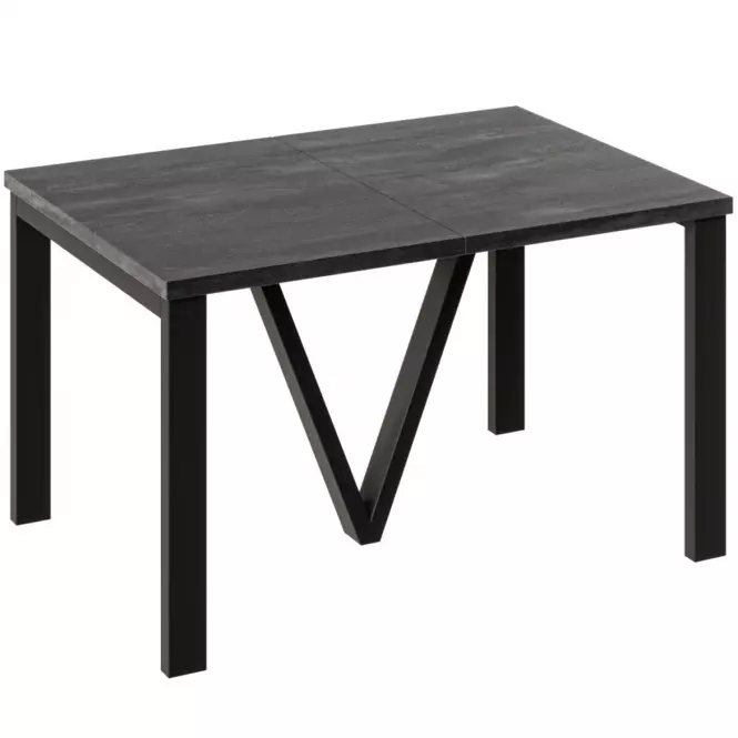 Rozkladací stôl 130-405 cm Titan čierny betón