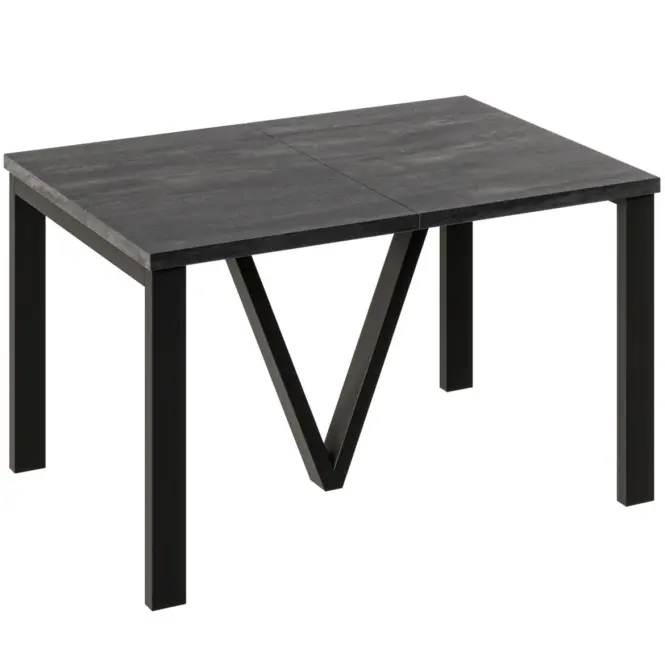 Rozkladací stôl 130-405 cm Titan čierny betón,2