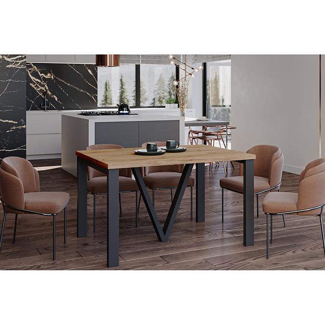 Rozkladací stôl 130-405 cm Titan dub craft,4