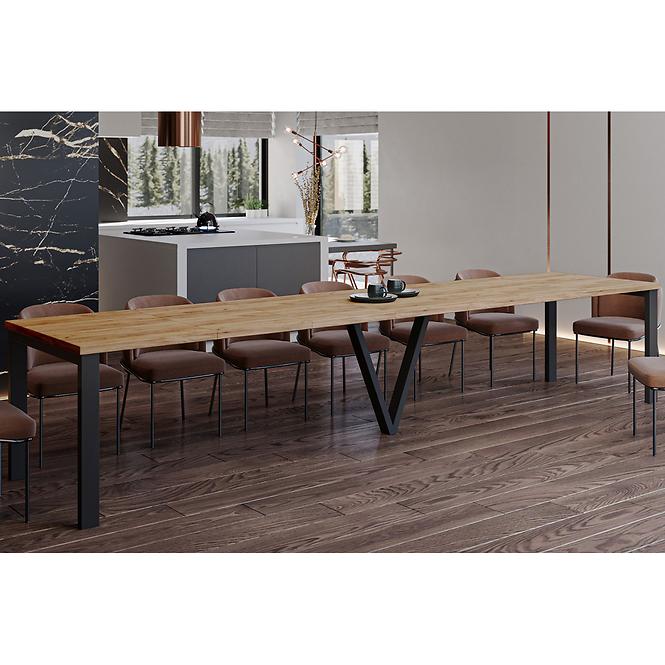 Rozkladací stôl 130-405 cm Titan dub craft