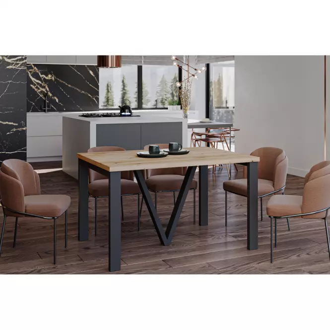 Rozkladací stôl 130-405 cm Titan dub evoke