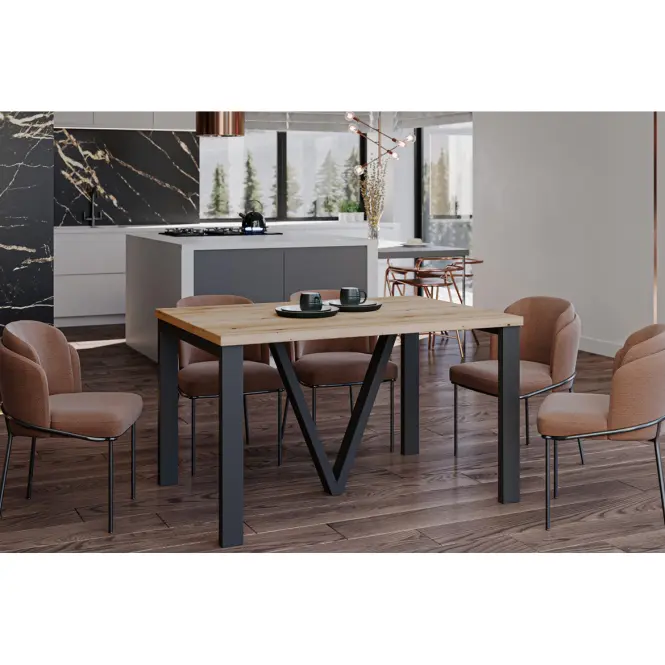 Rozkladací stôl 130-405 cm Titan dub evoke,4
