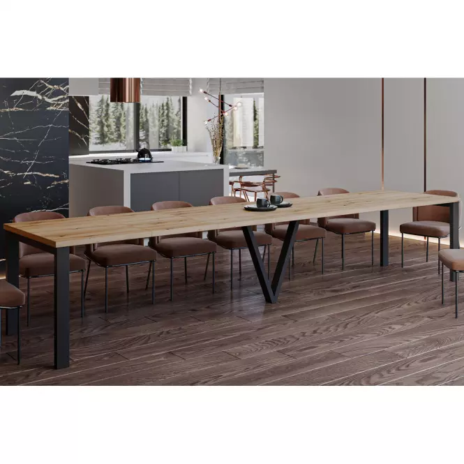 Rozkladací stôl 130-405 cm Titan dub evoke