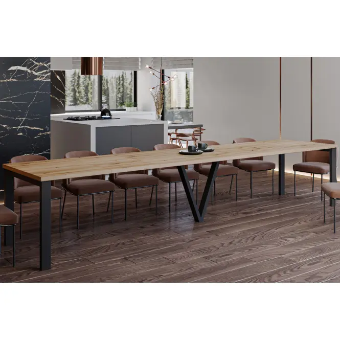 Rozkladací stôl 130-405 cm Titan dub evoke,5