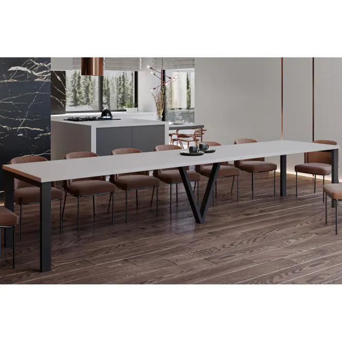 Rozkladací stôl 130-405 cm Titan kašmír,5
