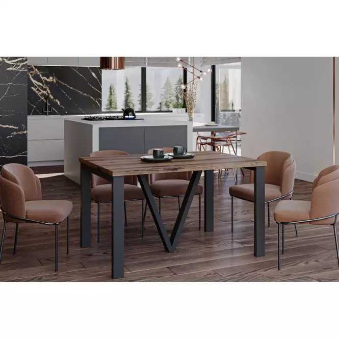 Rozkladací stôl 130-405 cm Titan dub Monastery
