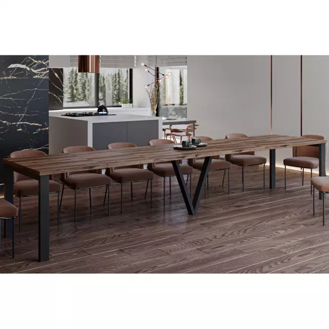 Rozkladací stôl 130-405 cm Titan dub Monastery