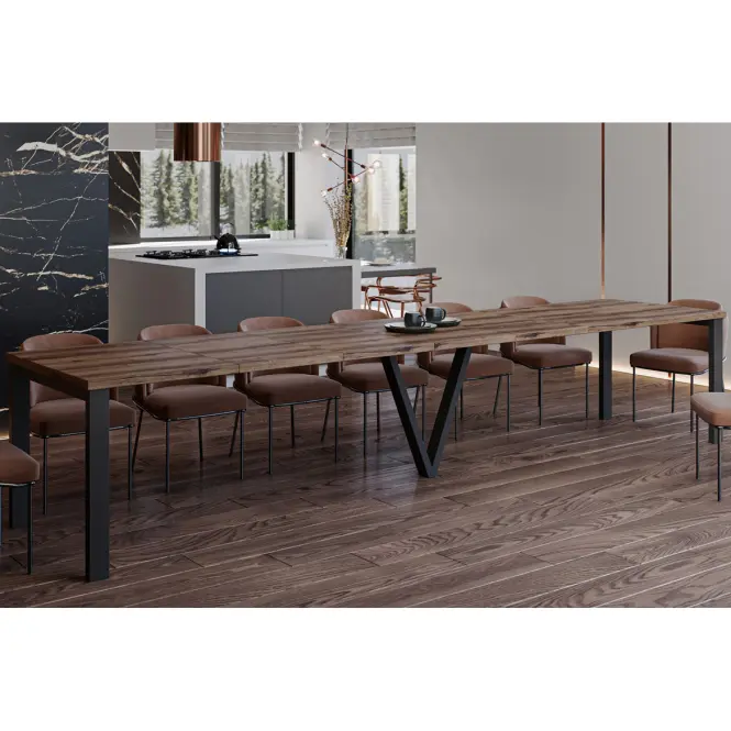 Rozkladací stôl 130-405 cm Titan dub Monastery,5