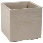 Kvetináč  KARO ECO COFFEE 40x40 wood - latte