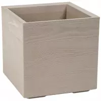 Kvetinač  KARO ECO COFFEE 40X40 wood - latte