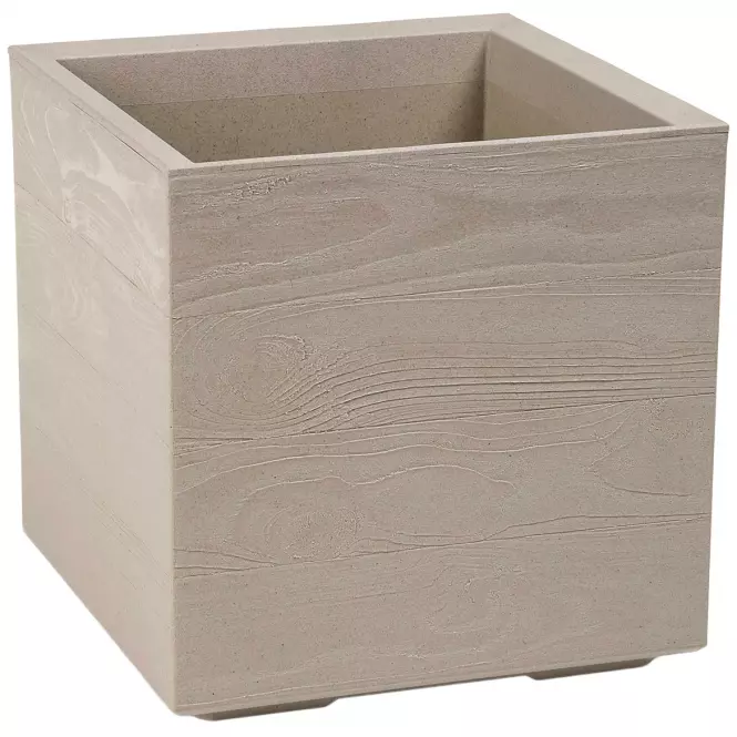 Kvetinač  KARO ECO COFFEE 40X40 wood - latte