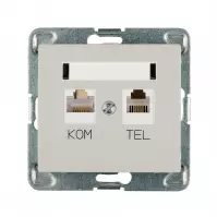 Sieťová a telefónna Zásuvka GPKT-1D/M.JB Sigma