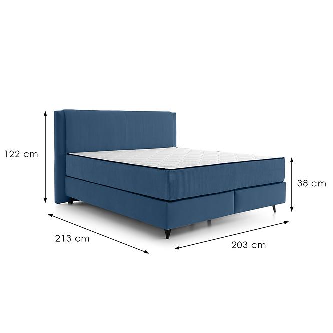 Posteľ Alice 180/200 Poso5/Kronos 5 námornícka modrá + matrac