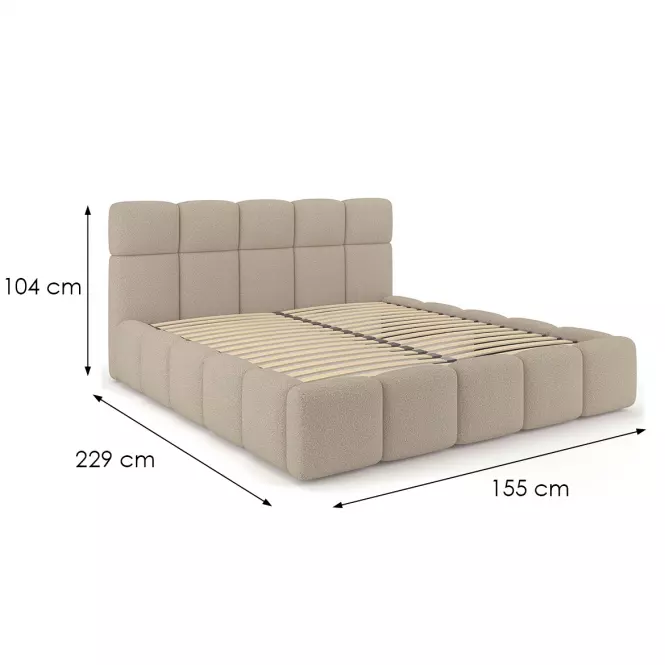 Posteľ Fluffy 120/200 Quelle 05 béžová,4