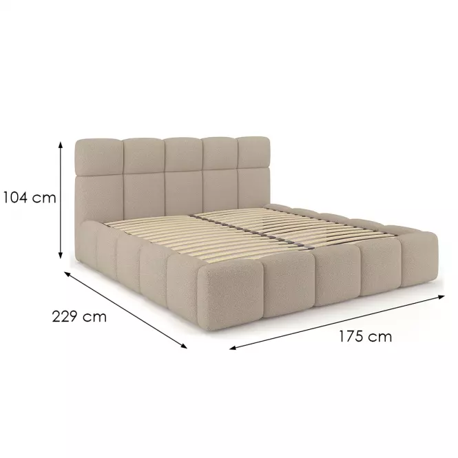 Posteľ Fluffy 140/200 Quelle 05 béžová,4