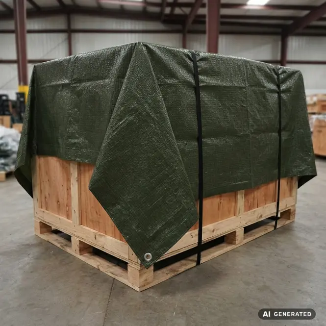Krycia plachta 5x6 m 90 g/m2 zelená