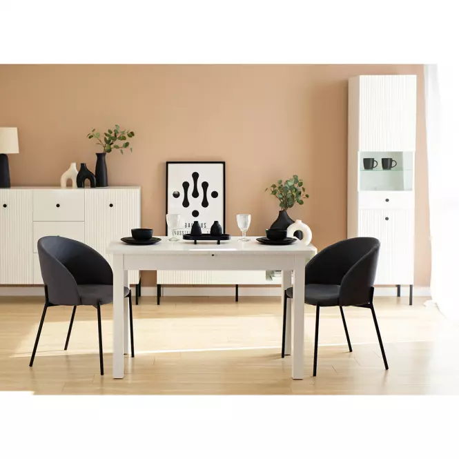Rozkladací stôl Neo 120/160x70 Bela