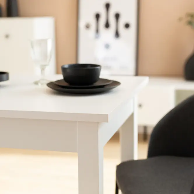 Rozkladací stôl Neo 120/160x70 biela,4