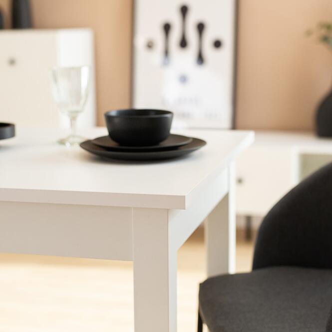 Rozkladací stôl Neo 120/160x70 biela,4