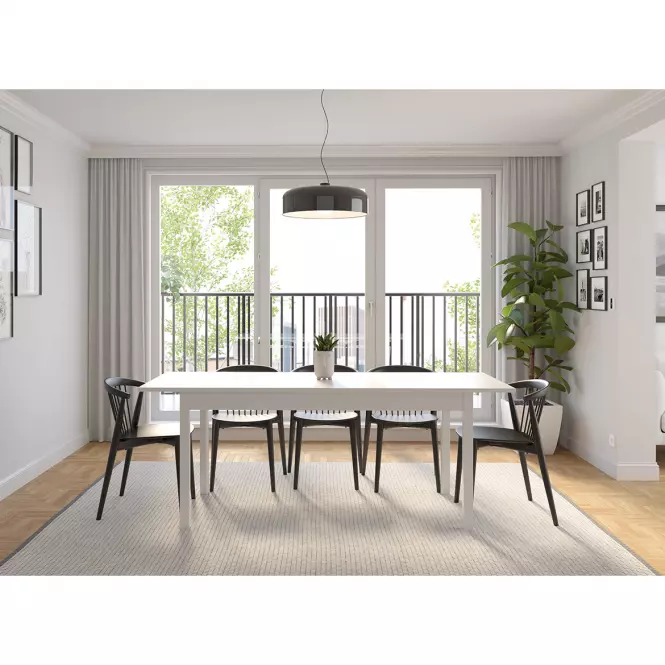 Rozkladací stôl Sendi 160/240x80 Biały
