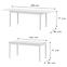 Rozkladací stôl Sendi 160/240x80 Biały,2
