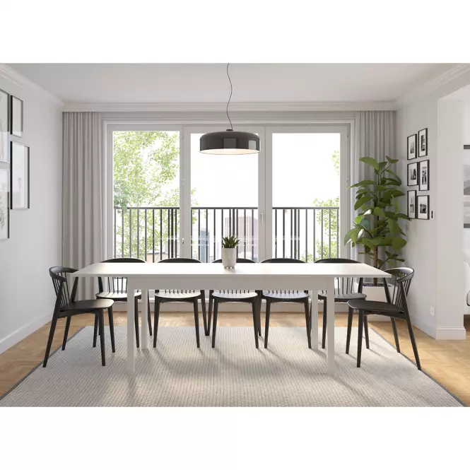 Rozkladací stôl Sendi 160/240x80 Biały