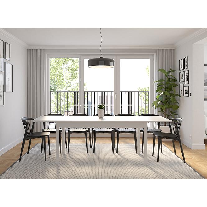 Rozkladací stôl Sendi 160/240x80 Biały