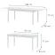 Rozkladací stôl Sendi 160/240x80 biely,2