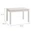 Stôl Narvik 120x80  biely 11013585,2