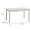 Stôl Narvik 140x80 biely 11013587,2