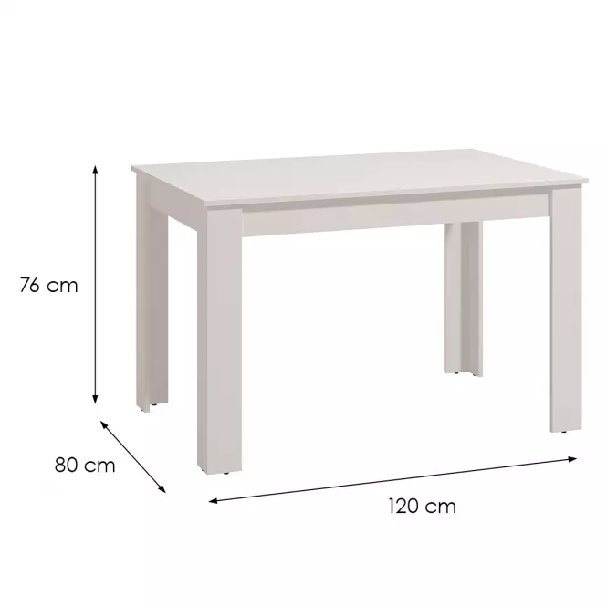 Stôl Hamar 120x80 Bela11013844,2