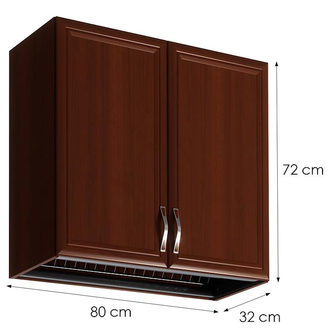 Kuchynská skrinka Sycylia G80C orech milano