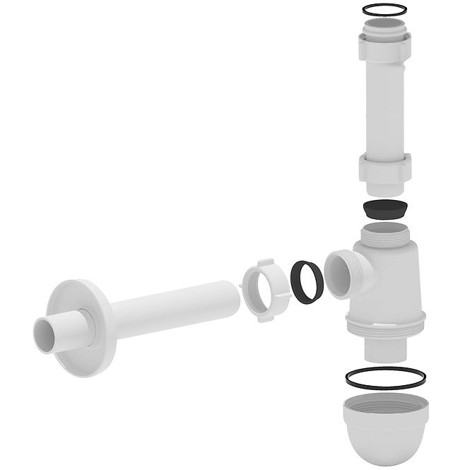 Umývadlový sifón fľaškový  bez odtoku  fi 40 2883,2