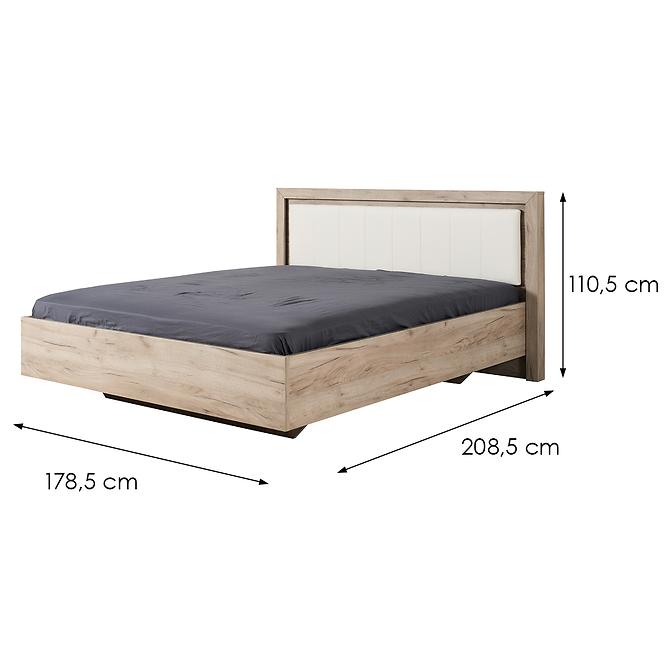 Posteľ  Astor 160 Sivá dub 11008488,2