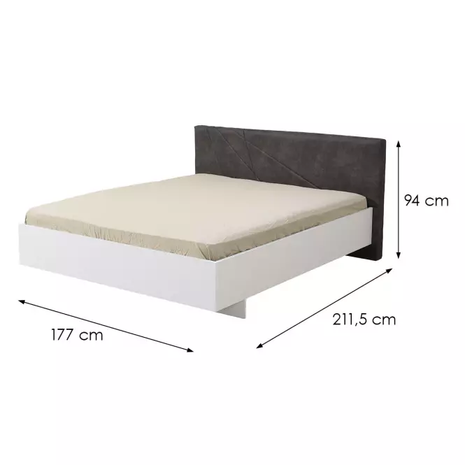 Posteľ  Ksanti 160 Biela 11008503,2