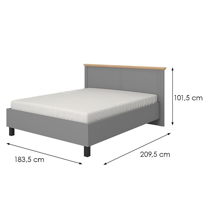 Posteľ  Valencia 160 Sivá 11011507