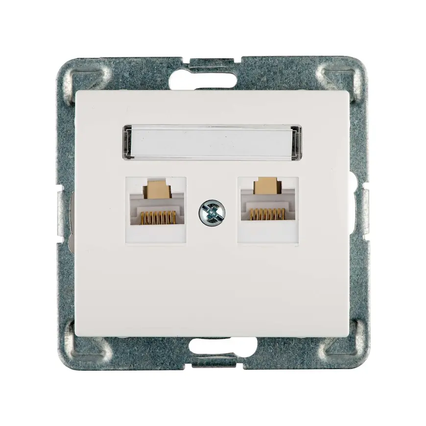 Dvojzásuvka dátová Sigma GPK-2D/M.BI  GN. KOMP. RJ45