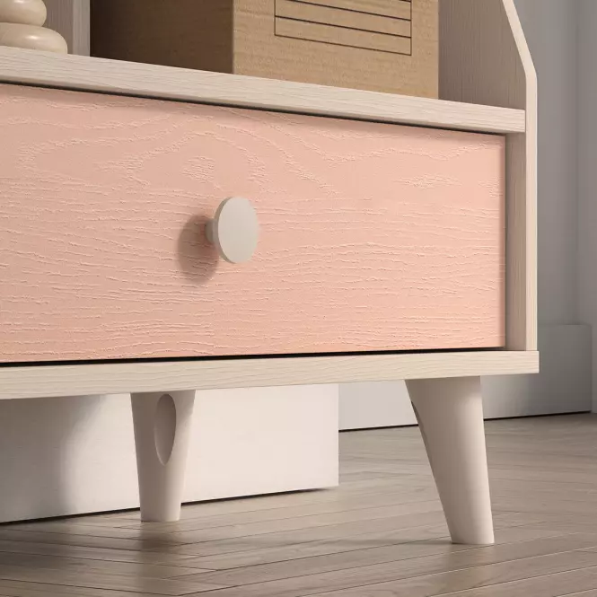 Regál Mevel 09 Púštny piesok/Millenial Pink